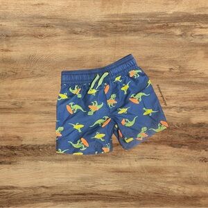 Simple Joys Carter’s Dinosaur Blue Swim Shorts Trunks 6-9m